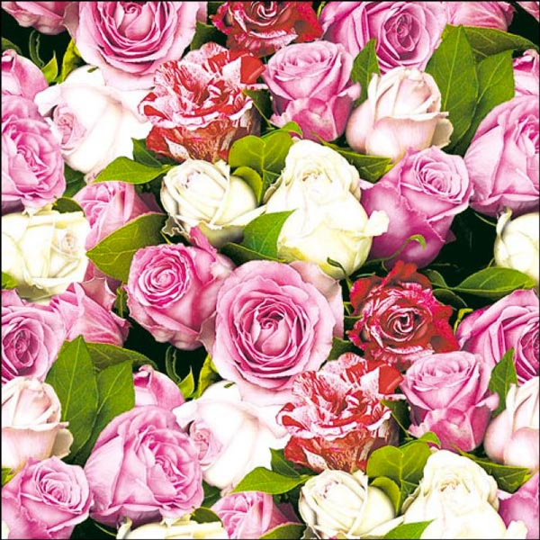 Kisston 100 Tovaglioli Floreali 3 Veli - Eleganti Tovaglioli Di Carta Usa E Getta Per Feste, Matrimoni, Baby Shower, Compleanni E Bagno - Design Acquerello, 33x40 Cm